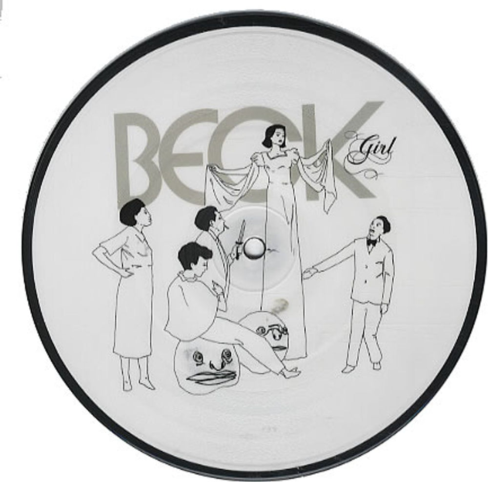 Beck Girl UK 7" vinyl picture disc (7 inch picture disc single) 9882471