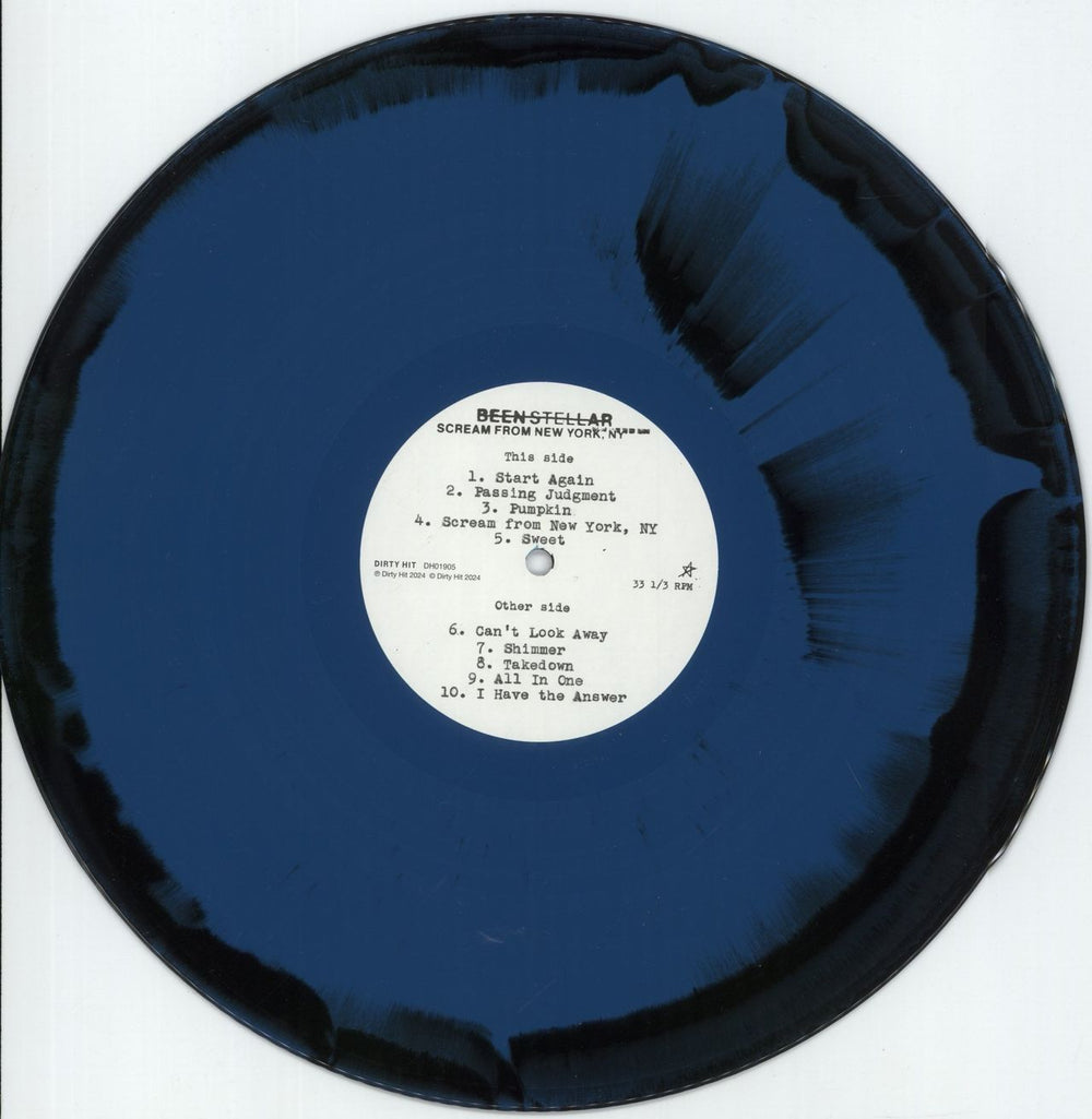 Been Stellar Scream From New York, NY - Black And Blue Vinyl UK vinyl LP album (LP record) 92FLPSC878009