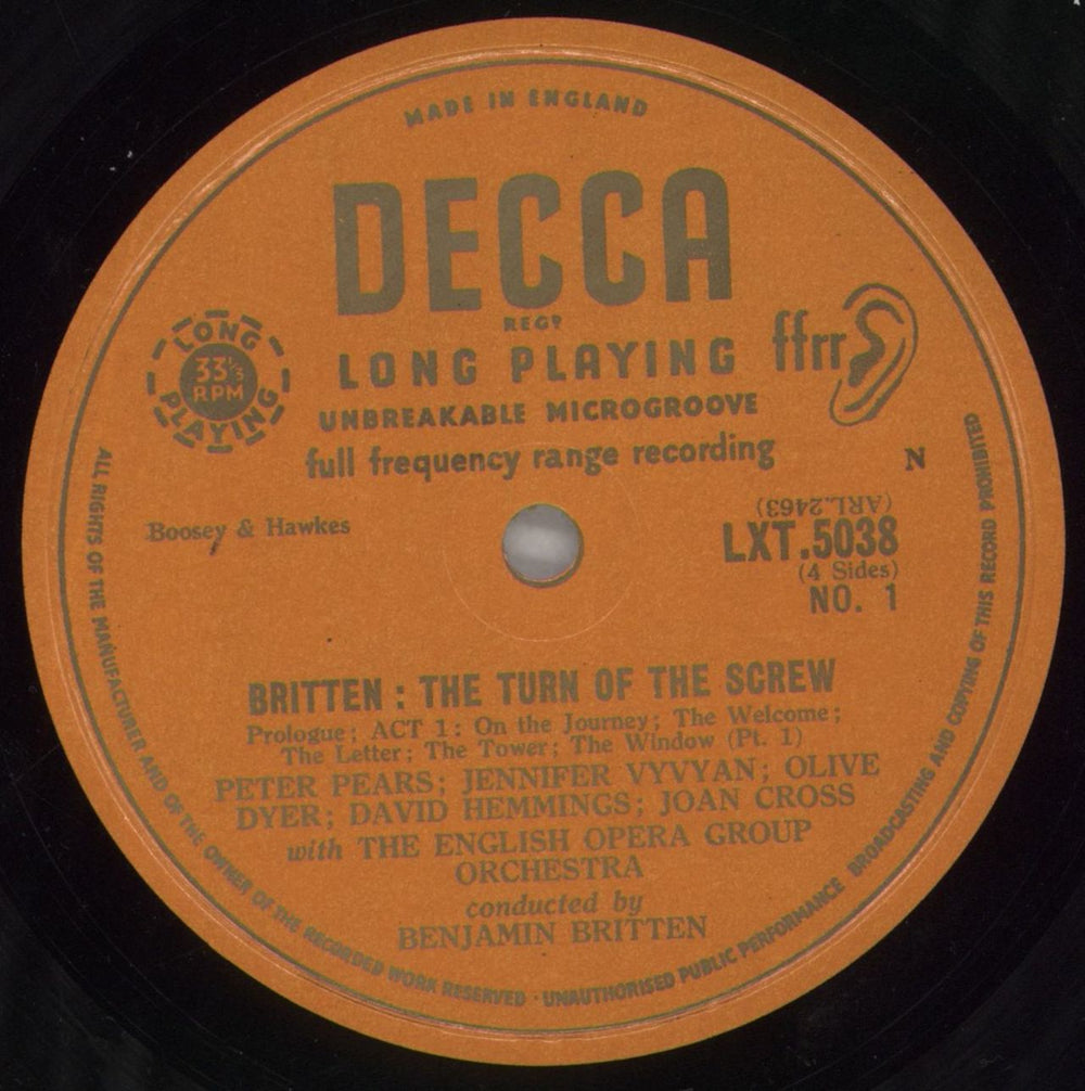 Benjamin Britten Britten: The Turn Of The Screw UK 2-LP vinyl record set (Double LP Album) B1-2LBR858115