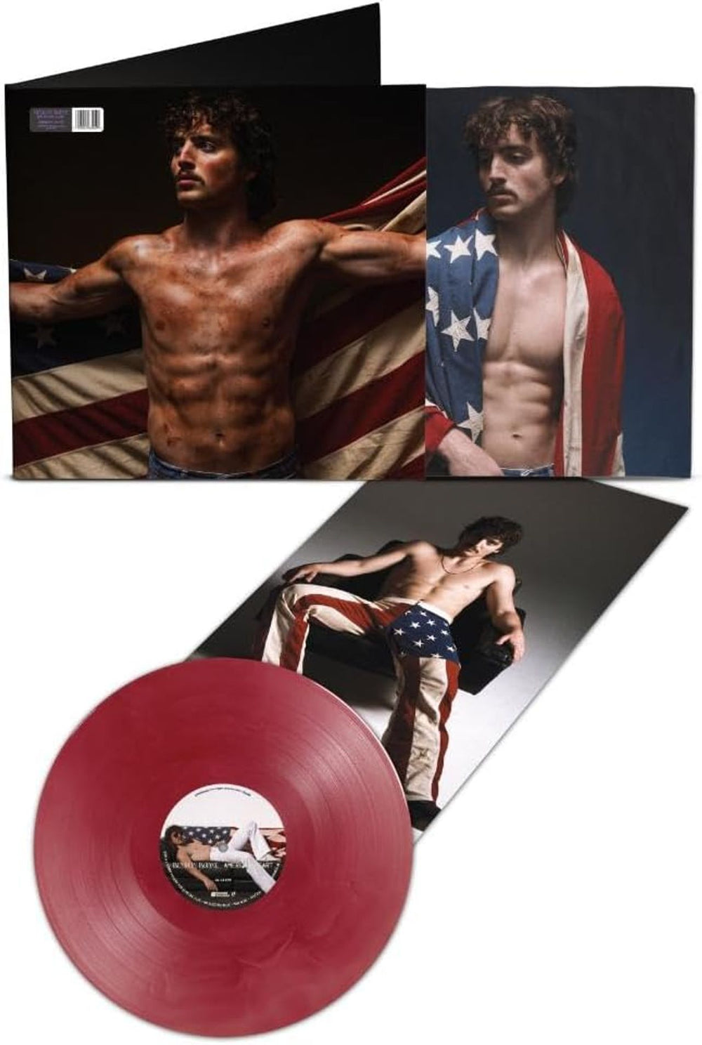 Benson Boone American Heart - Red Galaxy Vinyl - Sealed UK vinyl LP album (LP record) 9KPLPAM873737