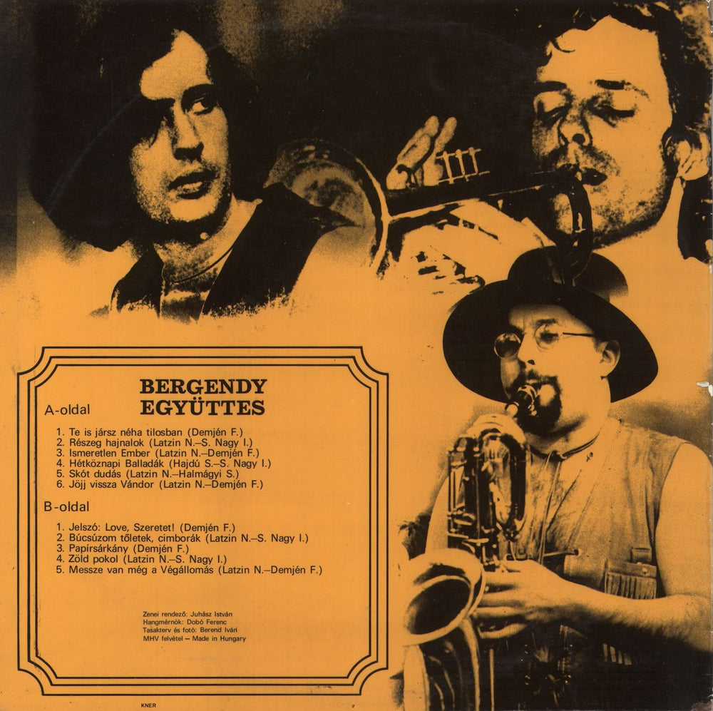 Bergendy Bergendy Hungarian vinyl LP album (LP record)