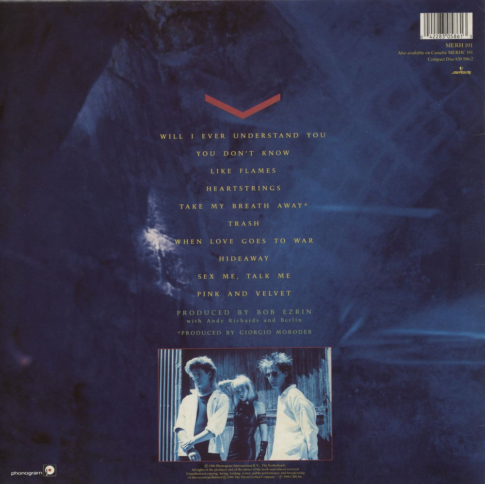 Berlin Count Three & Pray UK vinyl LP album (LP record) 042283058613