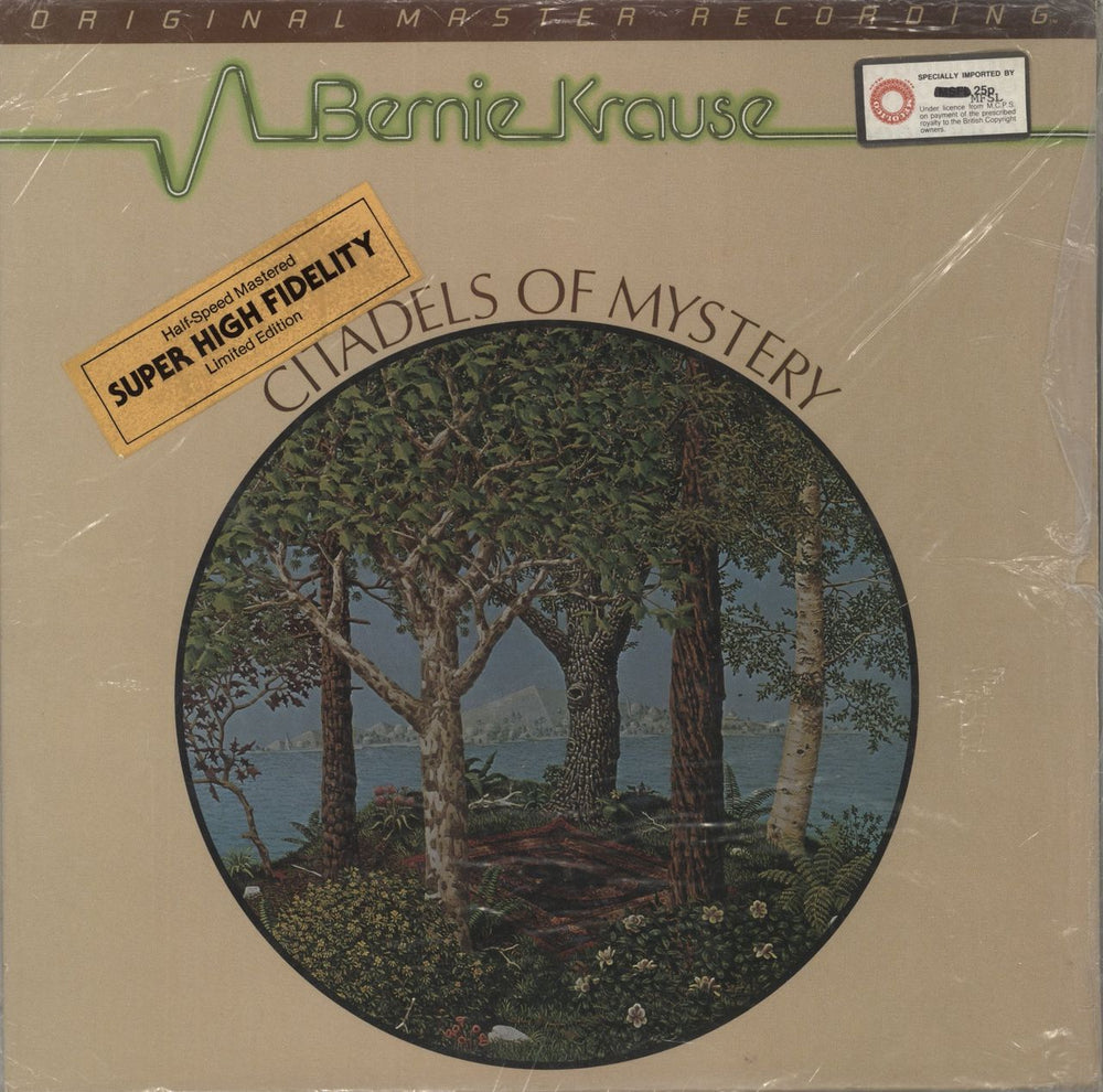 Bernie Krause Citadels Of Mystery US vinyl LP album (LP record) MFSL1-505