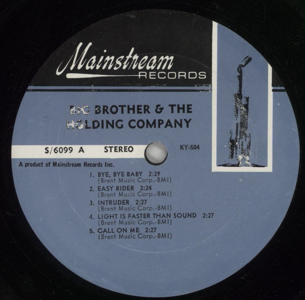 Big Brother & The Holding Company Big Brother And The Holding Company US vinyl LP album (LP record) BB&LPBI781742