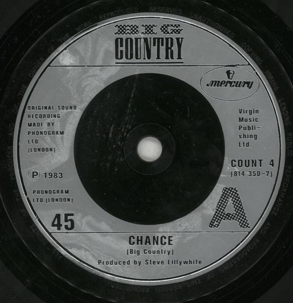 Big Country Chance - Inj UK 7" vinyl single (7 inch record / 45) BIG07CH42470