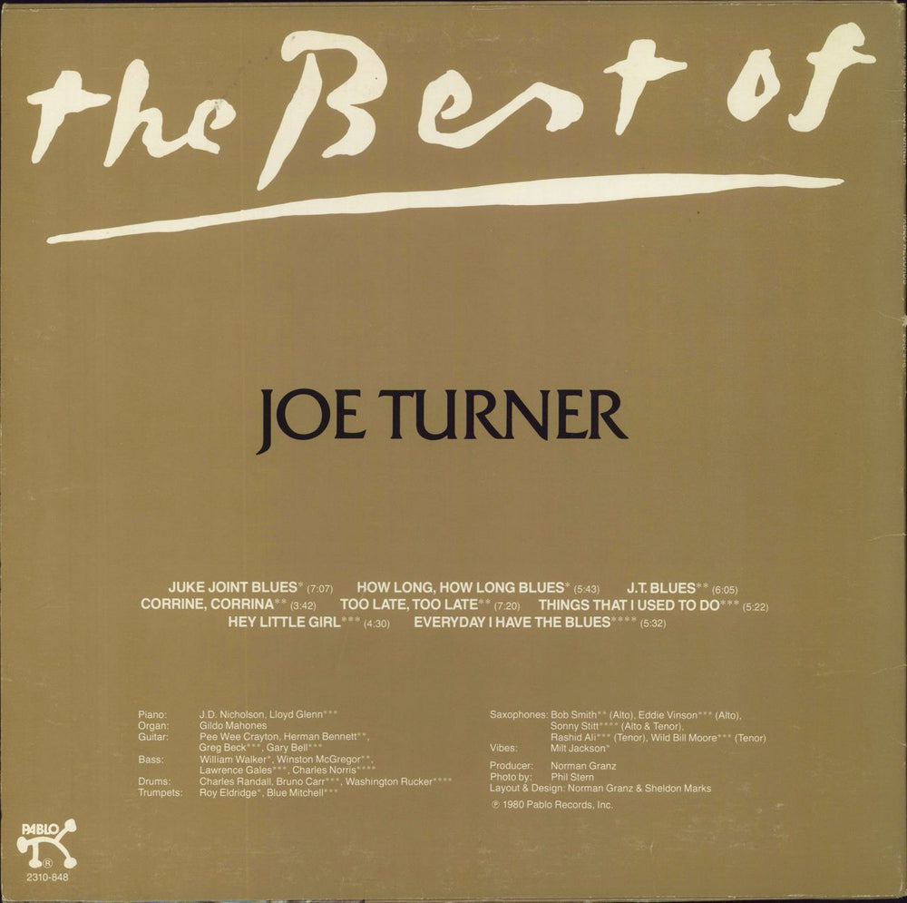 Big Joe Turner The Best Of Joe Turner US vinyl LP album (LP record)