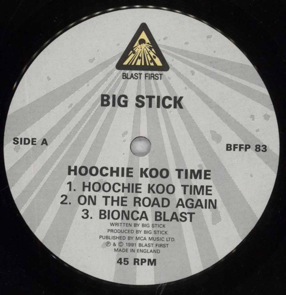 Big Stick Hoochie Koo Time UK 10" vinyl single (10 inch record) BJ410HO834894