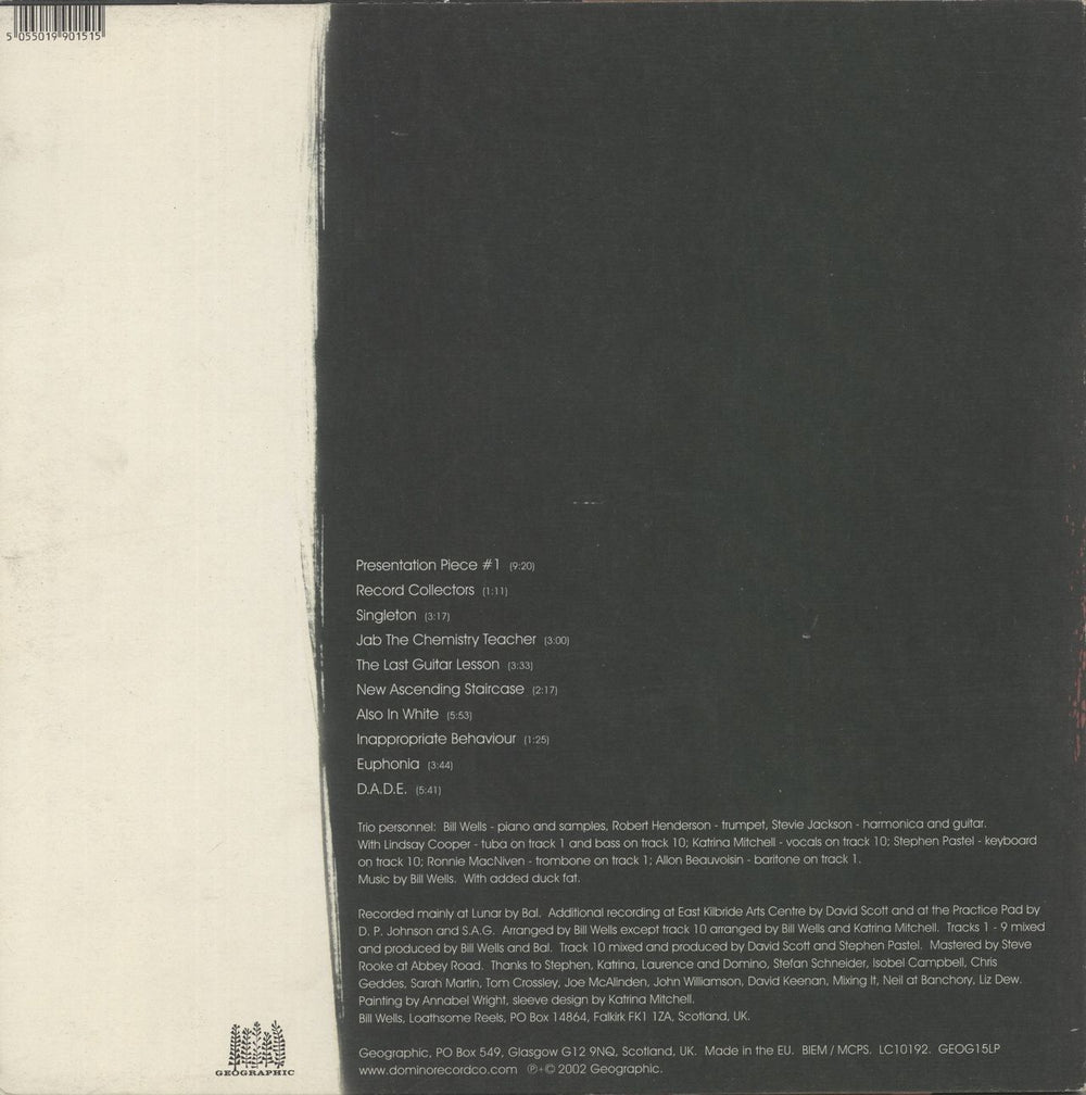 Bill Wells Trio Also In White UK vinyl LP album (LP record) 5055019901515