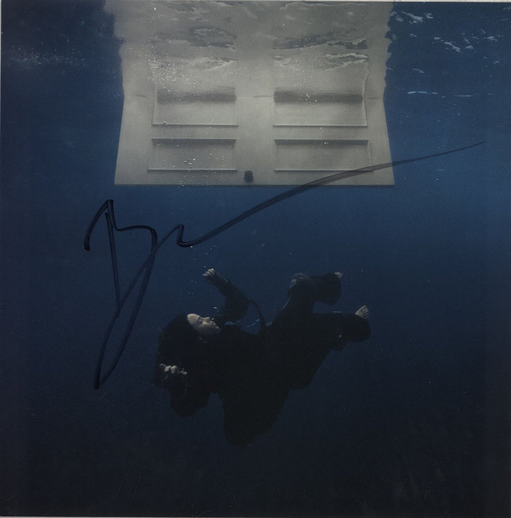 Billie Eilish Hit Me Hard And Soft - Eco Mix Blue Marble Vinyl + Autogrpahed Print UK vinyl LP album (LP record)