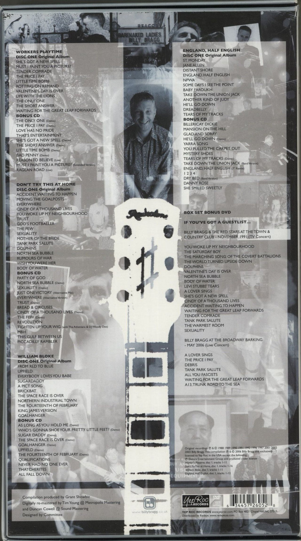 Billy Bragg Volume 2 US CD Album Box Set 634457260528