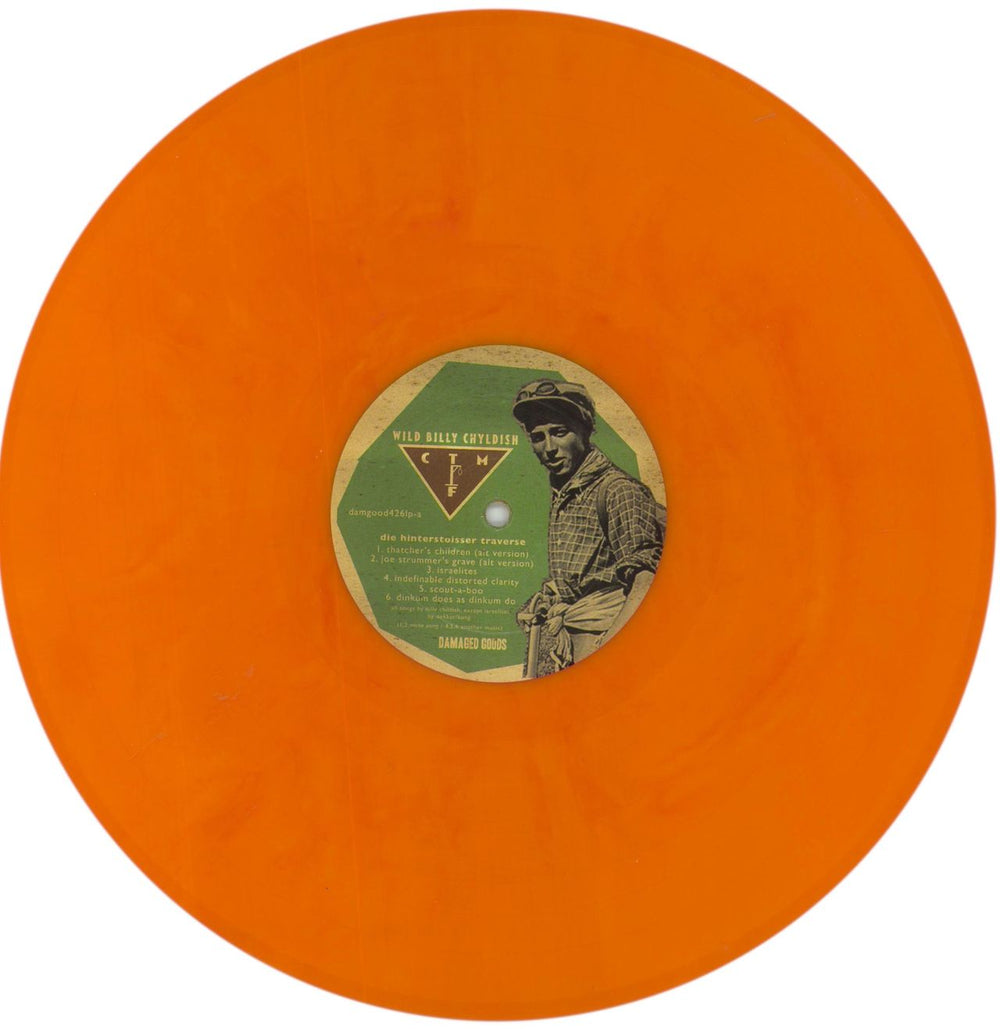 Billy Childish Die Hinterstoisser Traverse - Orange Vinyl UK vinyl LP album (LP record) BLCLPDI859523
