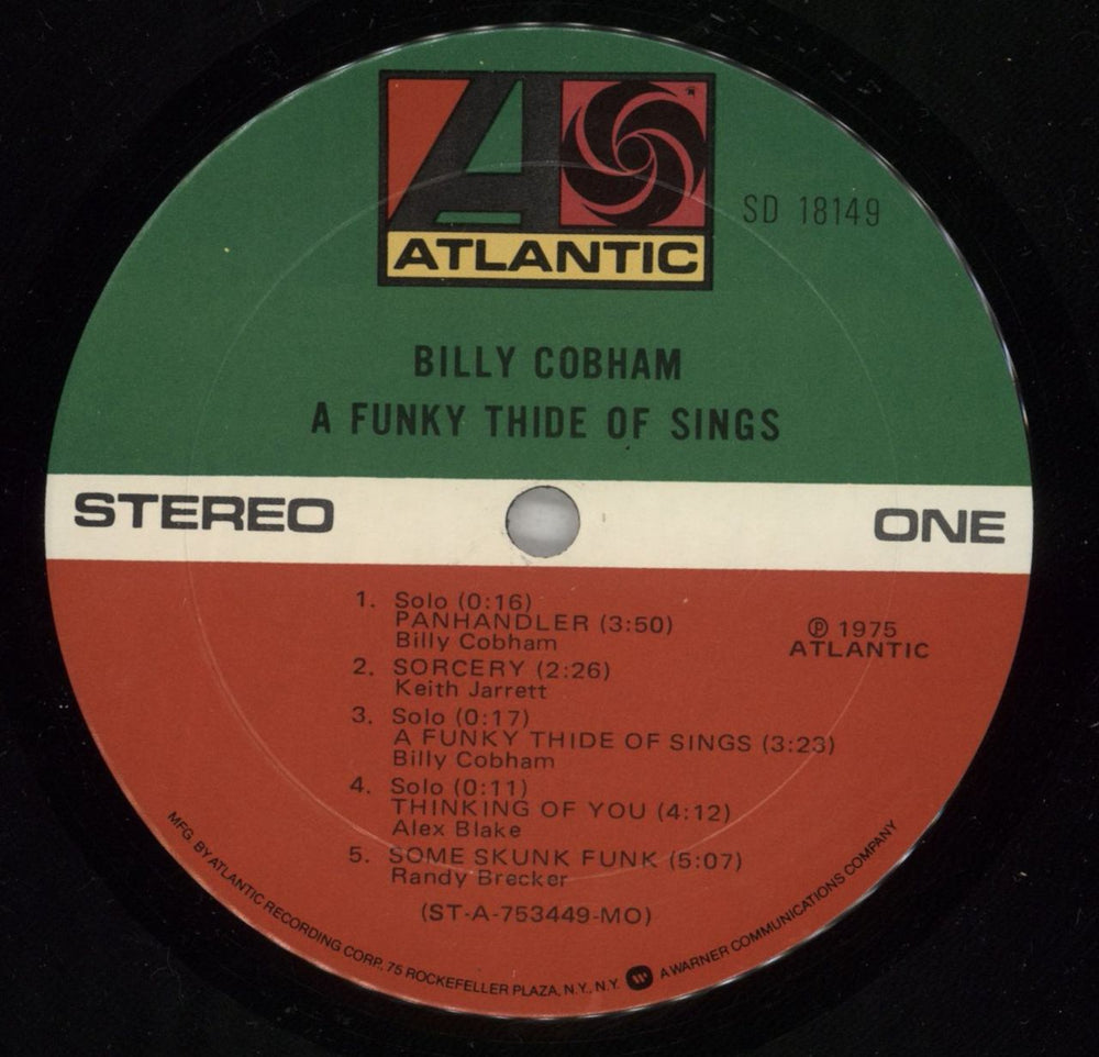 Billy Cobham A Funky Thide Of Sings US vinyl LP album (LP record) BYHLPAF251785