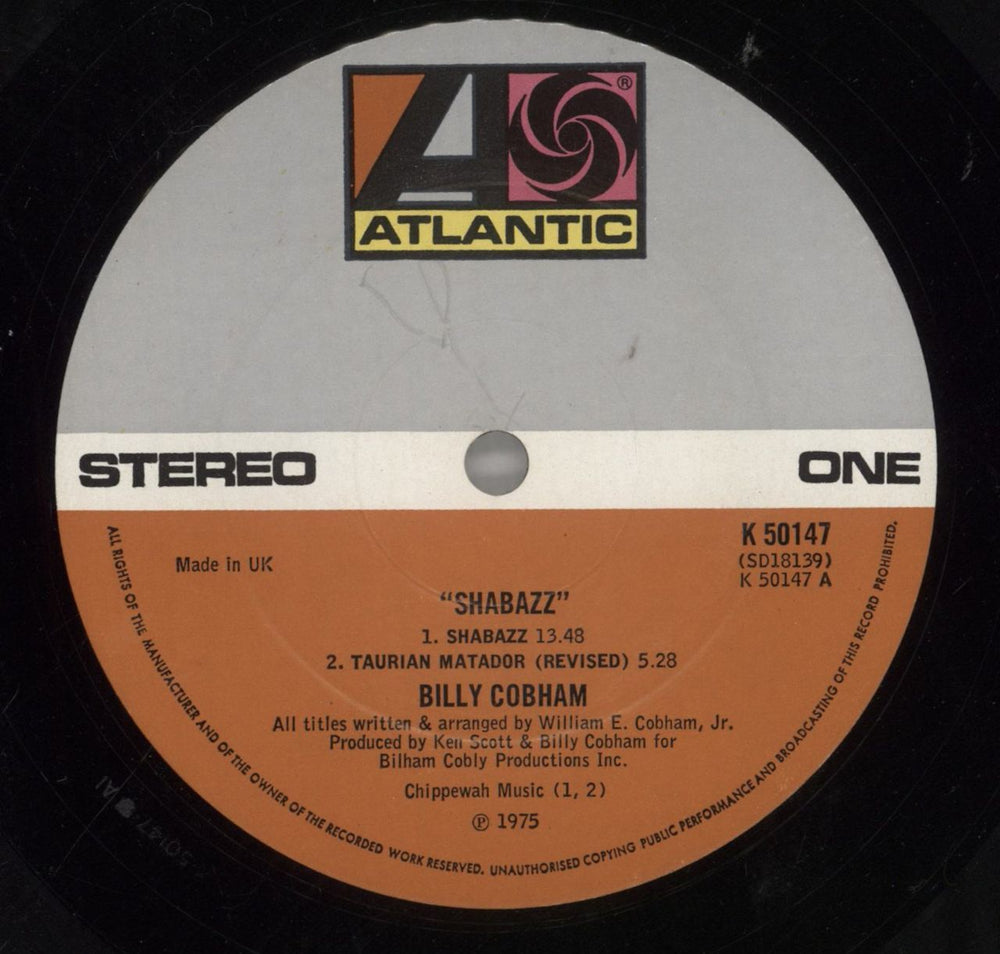 Billy Cobham Shabazz UK vinyl LP album (LP record) BYHLPSH251784