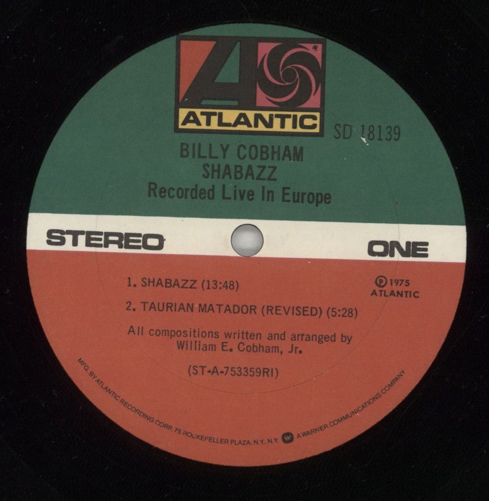 Billy Cobham Shabazz US vinyl LP album (LP record) BYHLPSH626640