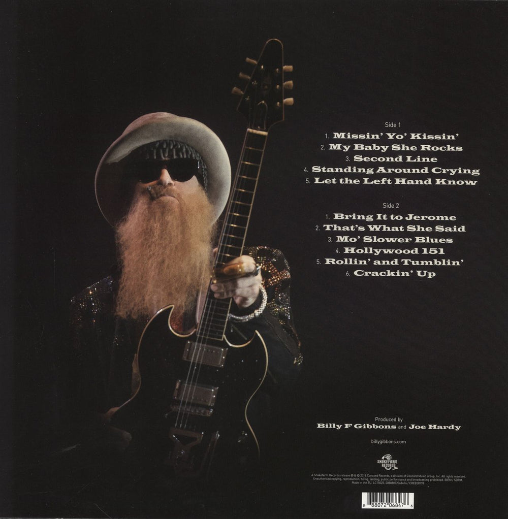 Billy F. Gibbons The Big Bad Blues - Red Vinyl UK vinyl LP album (LP record) 888072057999