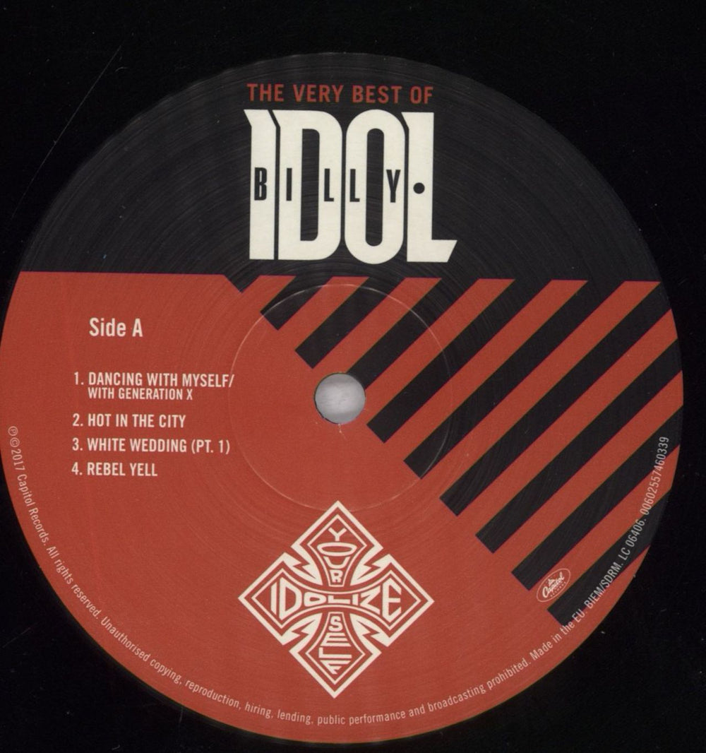 Billy Idol Idolize Yourself: The Very Best Of UK 2-LP vinyl record set (Double LP Album) IDO2LID836558
