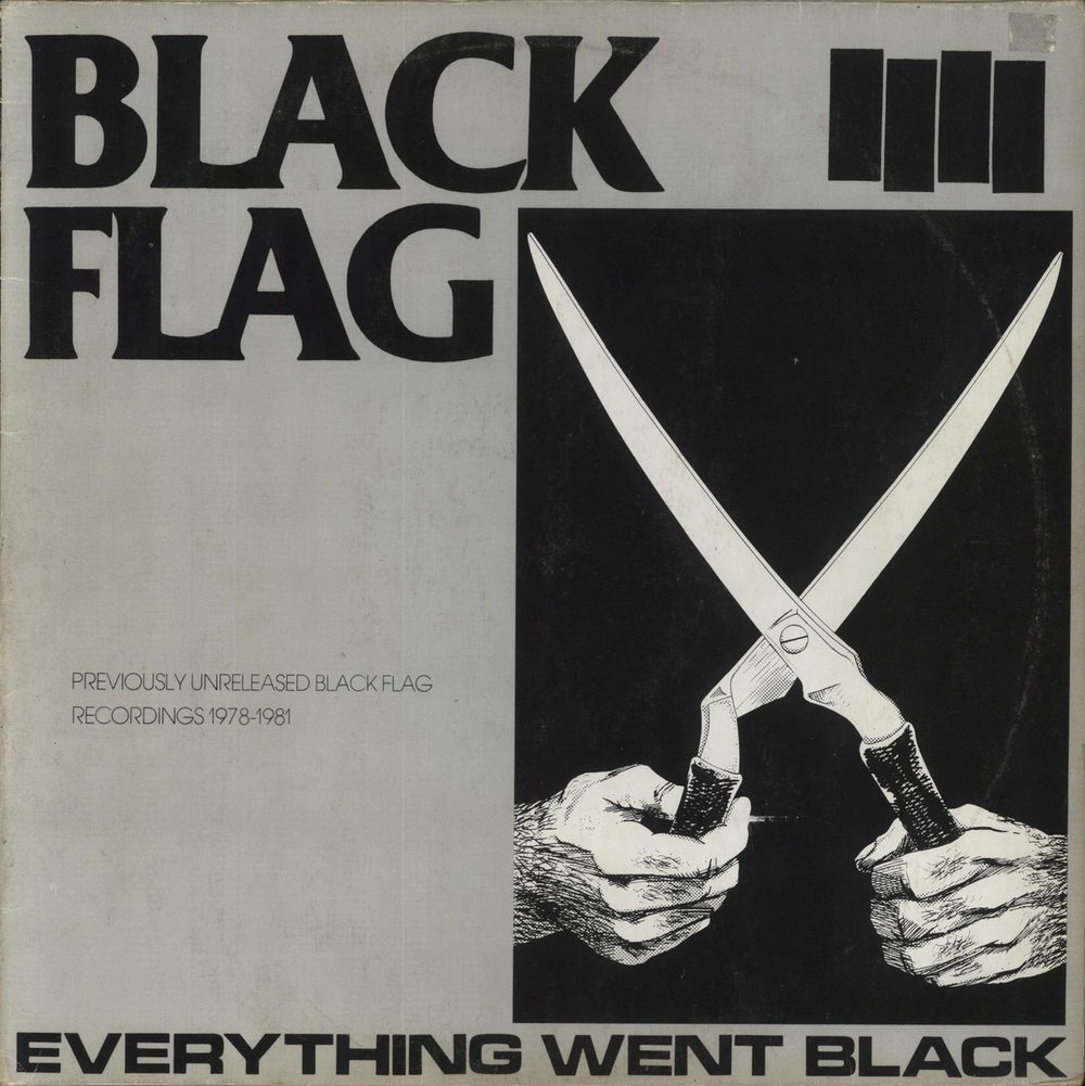 Black Flag Everything Went Black - VG German 2-LP vinyl record set (Double LP Album) AG0015