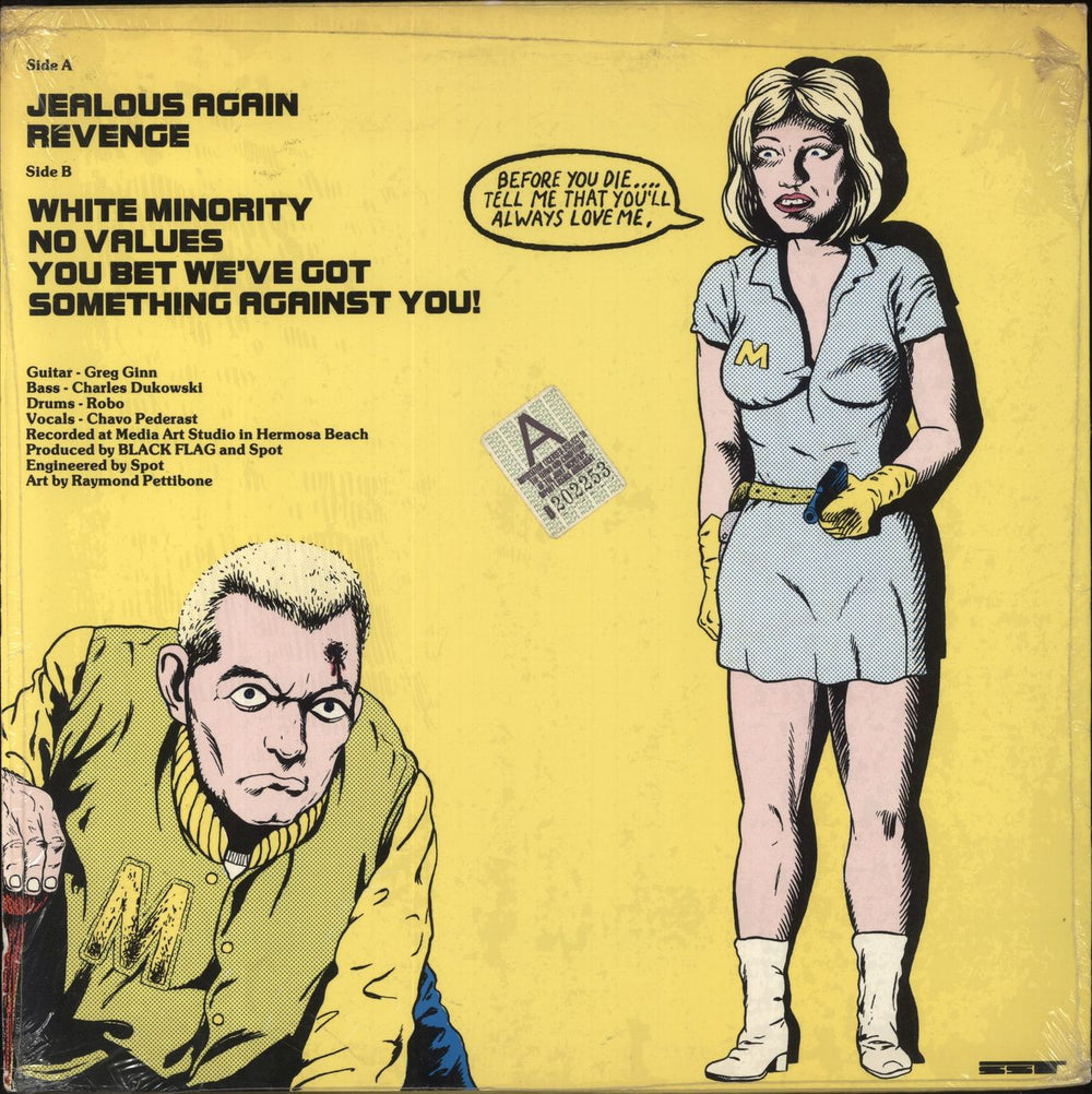 Black Flag Jealous Again US 12" vinyl single (12 inch record / Maxi-single)