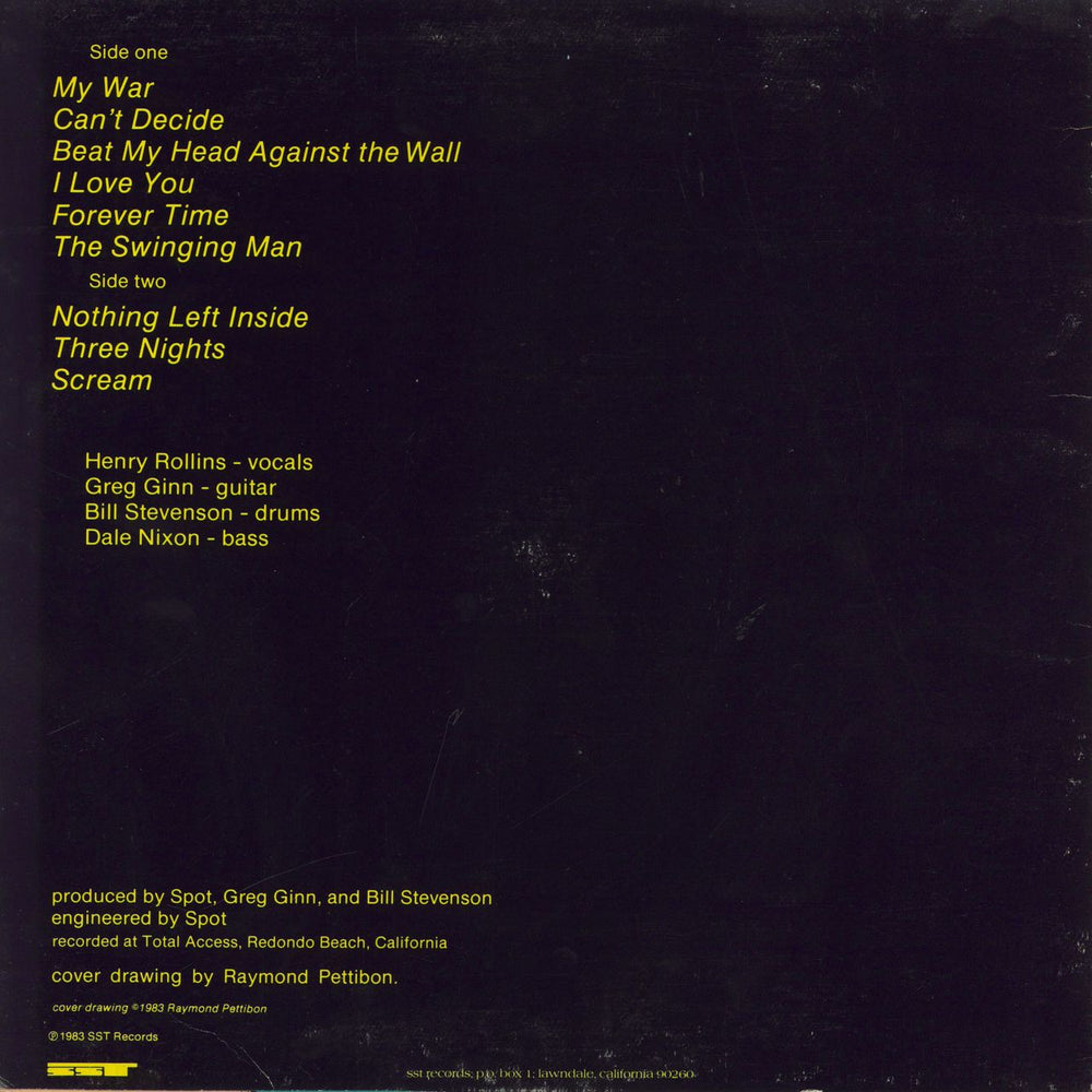 Black Flag My War - 1st - EX US vinyl LP album (LP record)