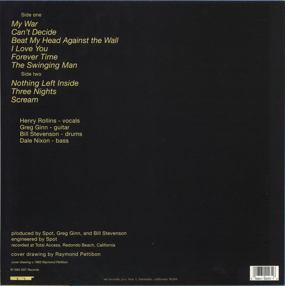 Black Flag My War US vinyl LP album (LP record) 018861002316