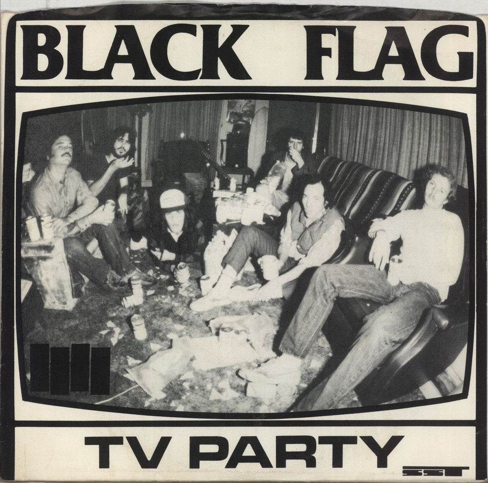 Black Flag TV Party US 7" vinyl single (7 inch record / 45) SST012