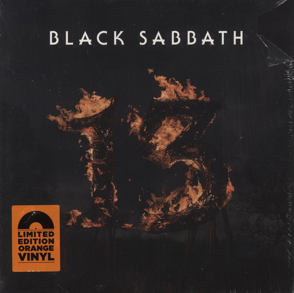 Black Sabbath 13 (Thirteen) - Orange Vinyl - Shrink UK 2-LP vinyl record set (Double LP Album) 3734960