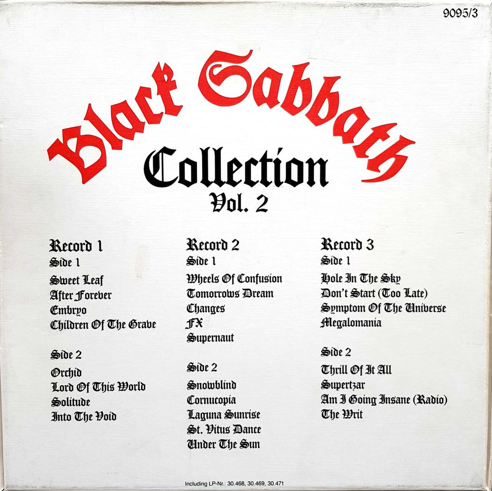 Black Sabbath Collection Vol 2 Spanish Vinyl Box Set BLKVXCO67442