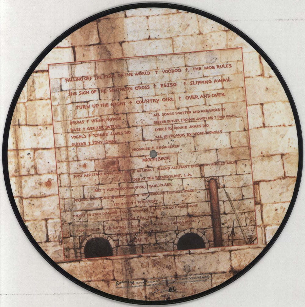 Black Sabbath Mob Rules Italian picture disc LP (vinyl picture disc album) BLKPDMO858708