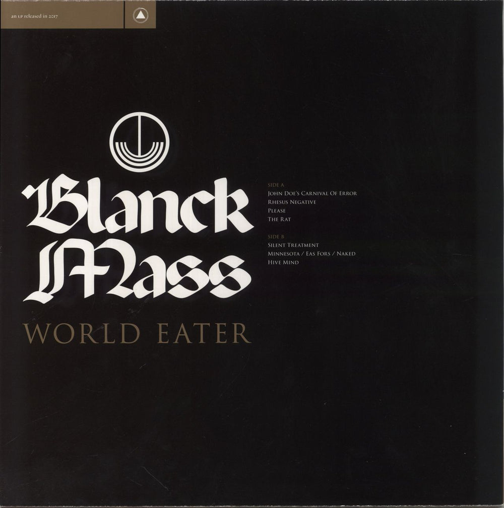 Blanck Mass World Eater US vinyl LP album (LP record) 616892451549