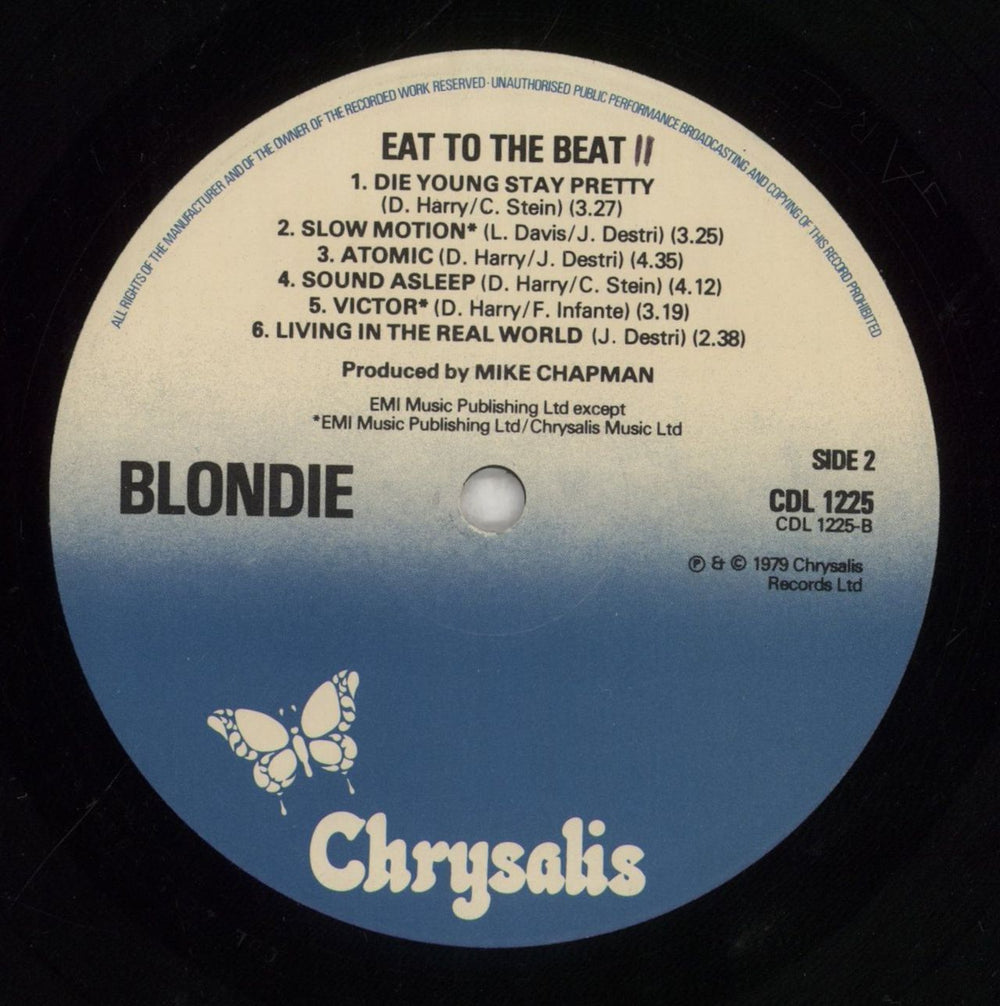 Blondie Eat To The Beat - Mislabelled UK vinyl LP album (LP record) BLOLPEA855844