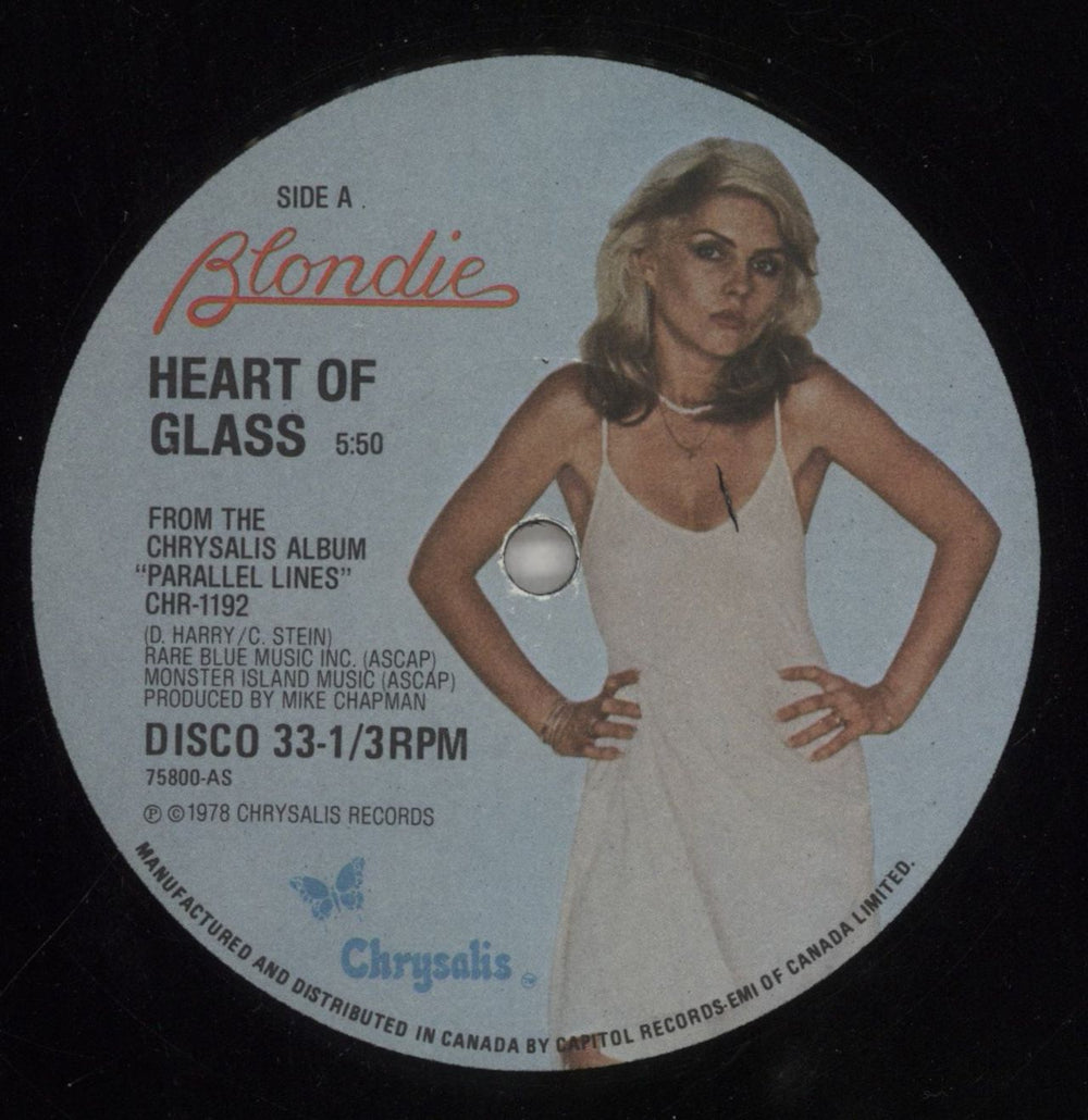 Blondie Heart Of Glass Canadian 12" vinyl single (12 inch record / Maxi-single) BLO12HE57411