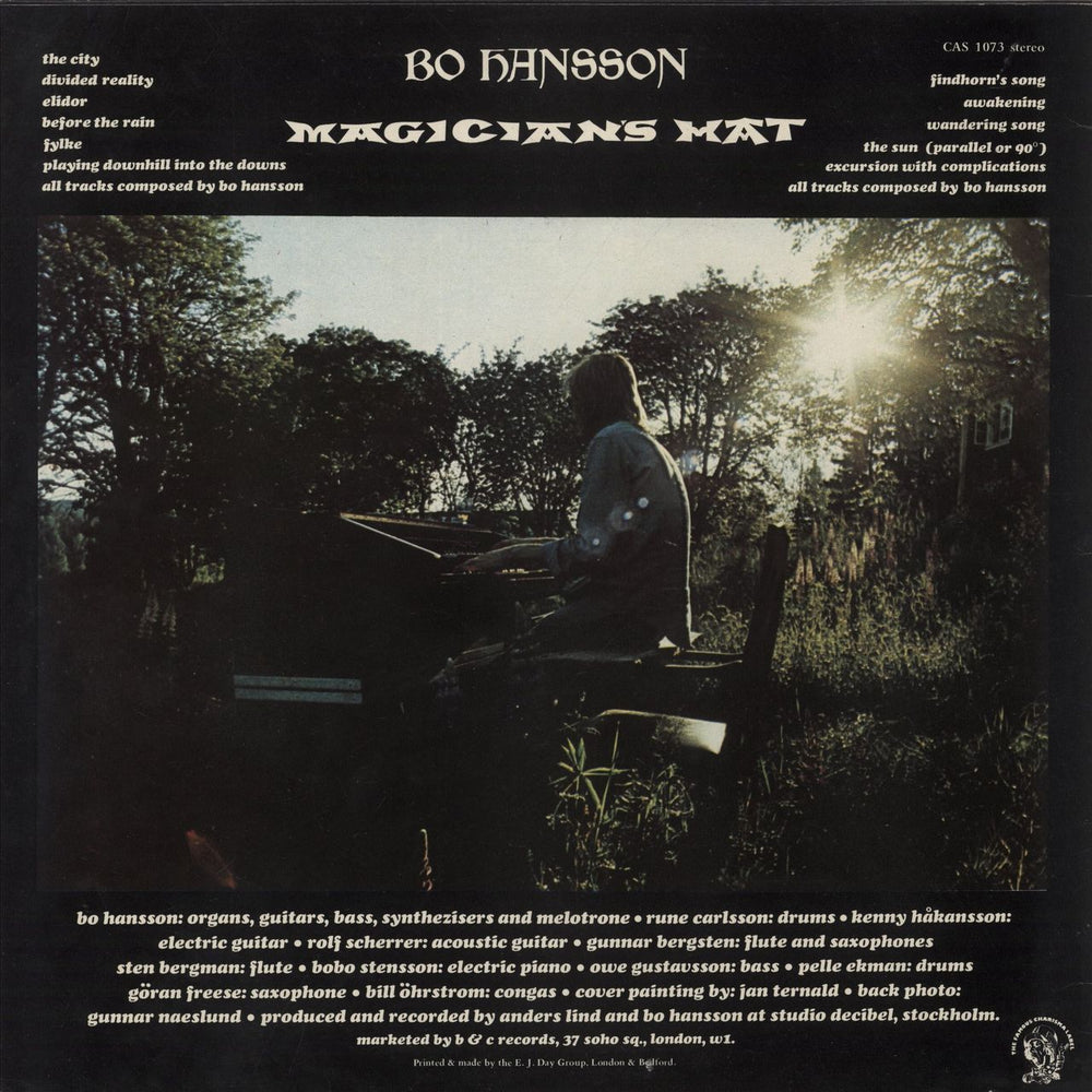 Bo Hansson Magician's Hat UK vinyl LP album (LP record)