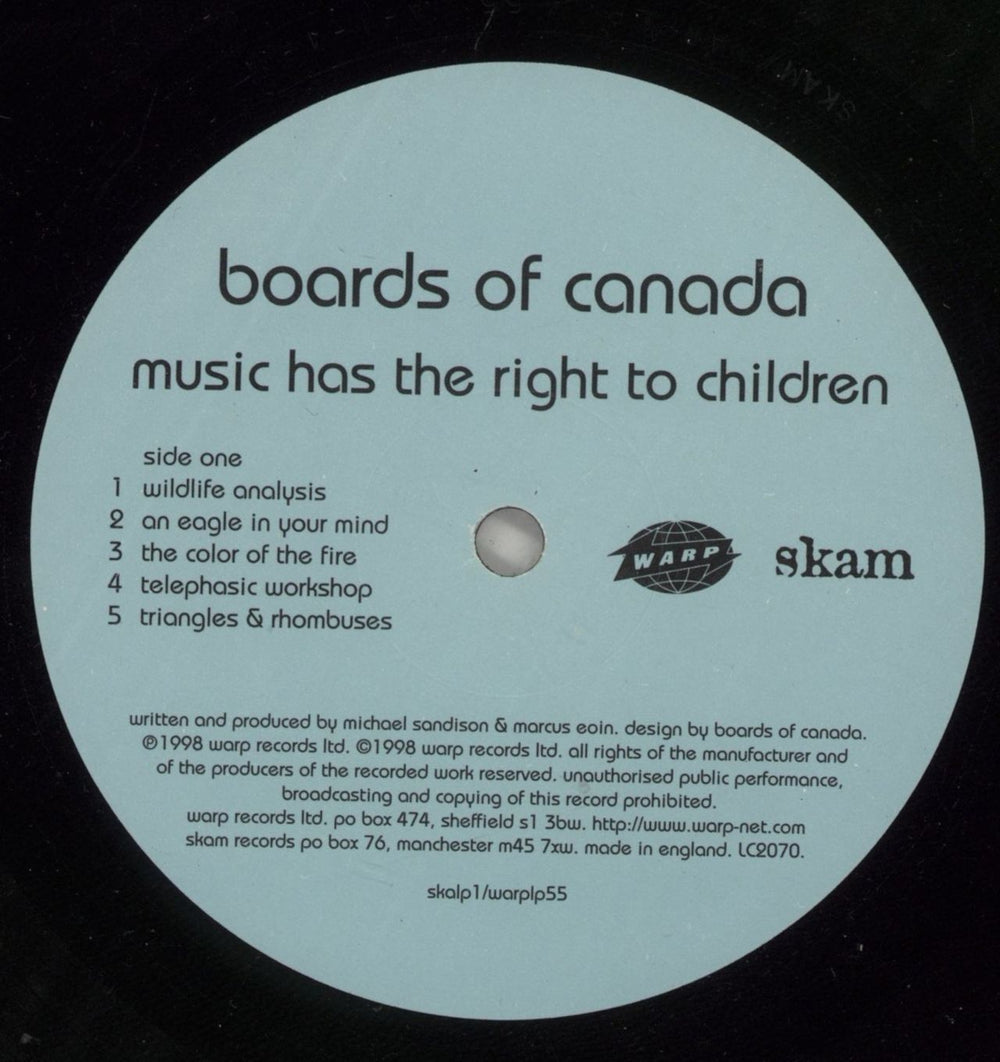Boards Of Canada Music Has The Right To Children - 1st - EX UK 2-LP vinyl record set (Double LP Album) BOF2LMU876328