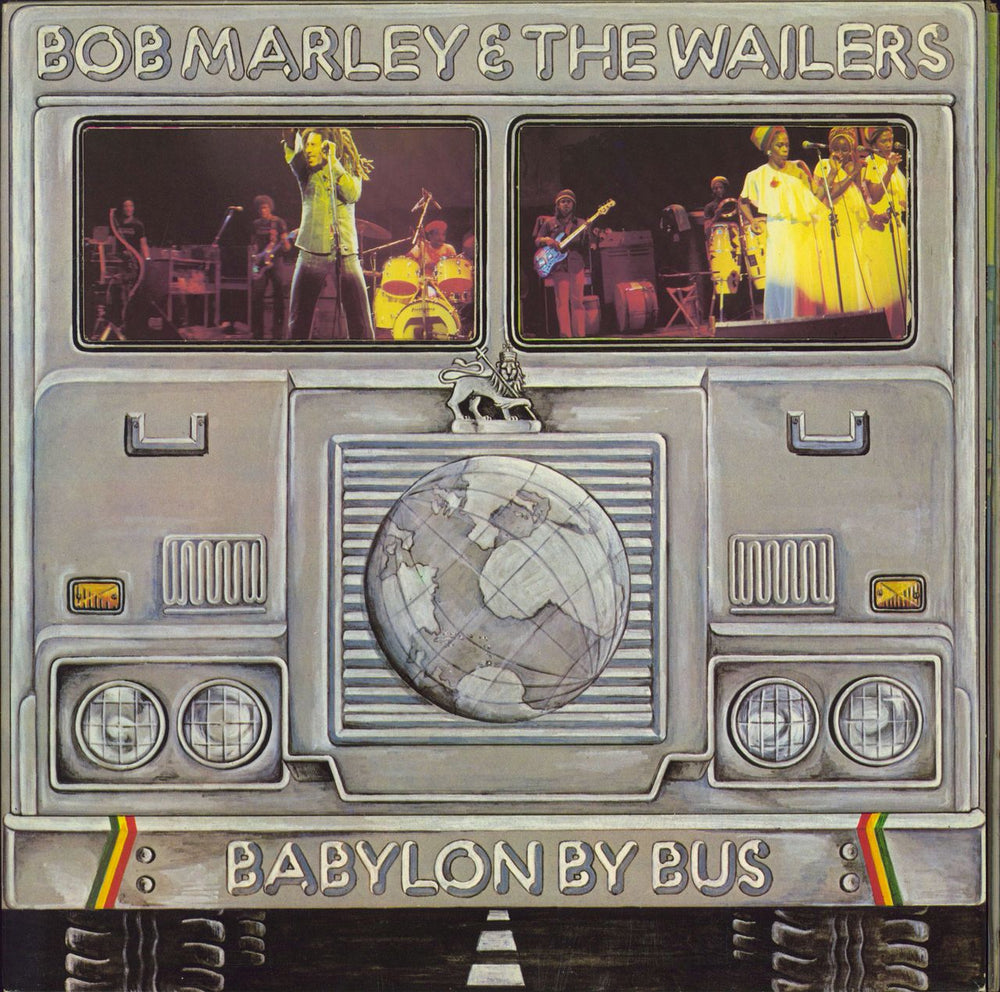Bob Marley & The Wailers Babylon By Bus - Blue Label - die-cut p/s + Poster UK 2-LP vinyl record set (Double LP Album) ISLD11