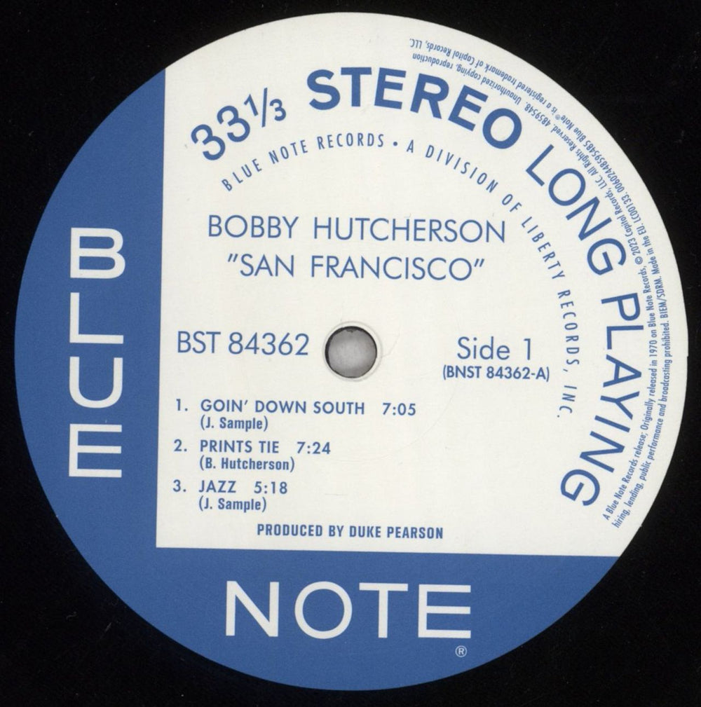 Bobby Hutcherson San Francisco - 180 Gram UK vinyl LP album (LP record) HTNLPSA844508