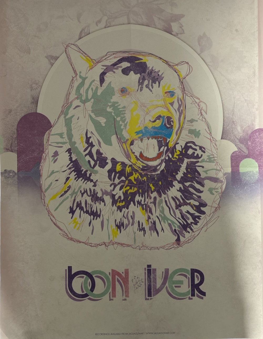 Bon Iver Bear Poster US Promo poster 17X22