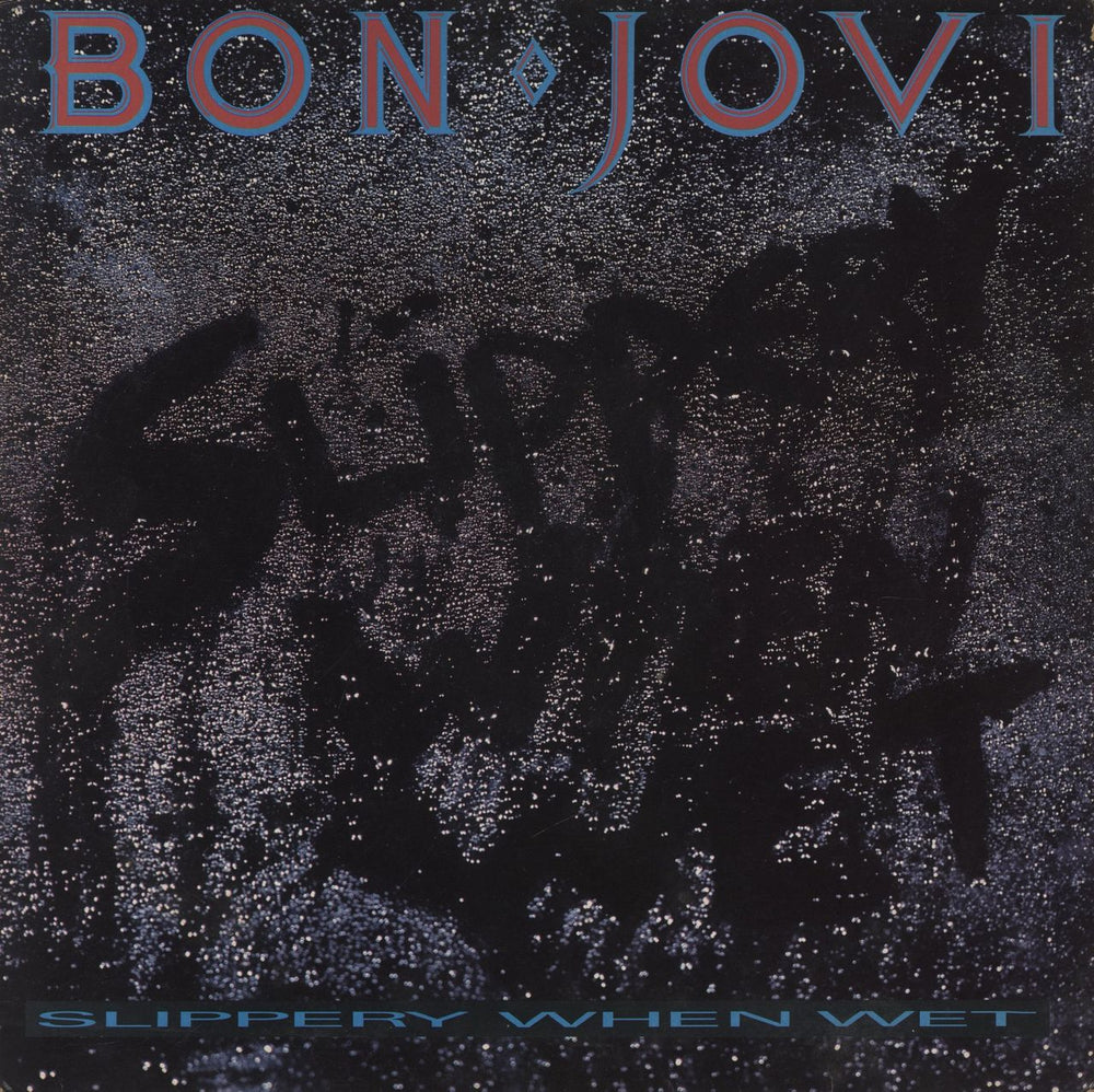 Bon Jovi Slippery When Wet - VG UK vinyl LP album (LP record) VERH38