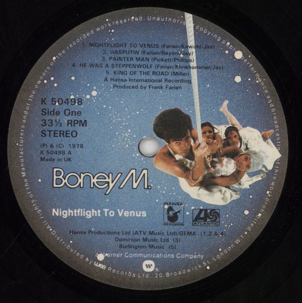 Boney M Nightflight To Venus UK vinyl LP album (LP record) BOMLPNI242077