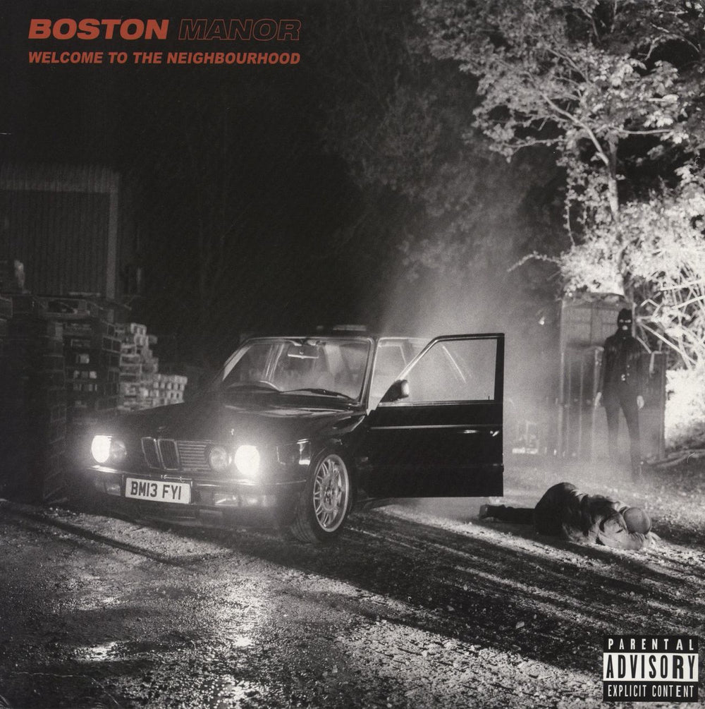 Boston Manor Welcome To The Neighbourhood - Red and White with Black Splatter Vinyl US vinyl LP album (LP record) PNE220