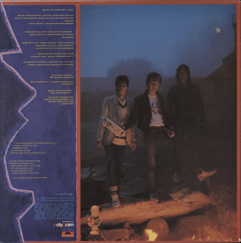 Bram Tchaikovsky Strange Man, Changed Man Canadian vinyl LP album (LP record)