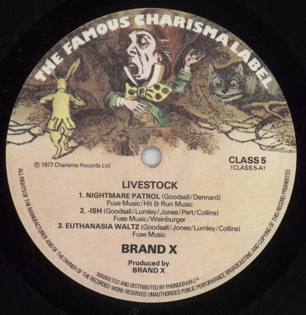 Brand X Livestock - 1st - EX UK vinyl LP album (LP record) BDXLPLI779681