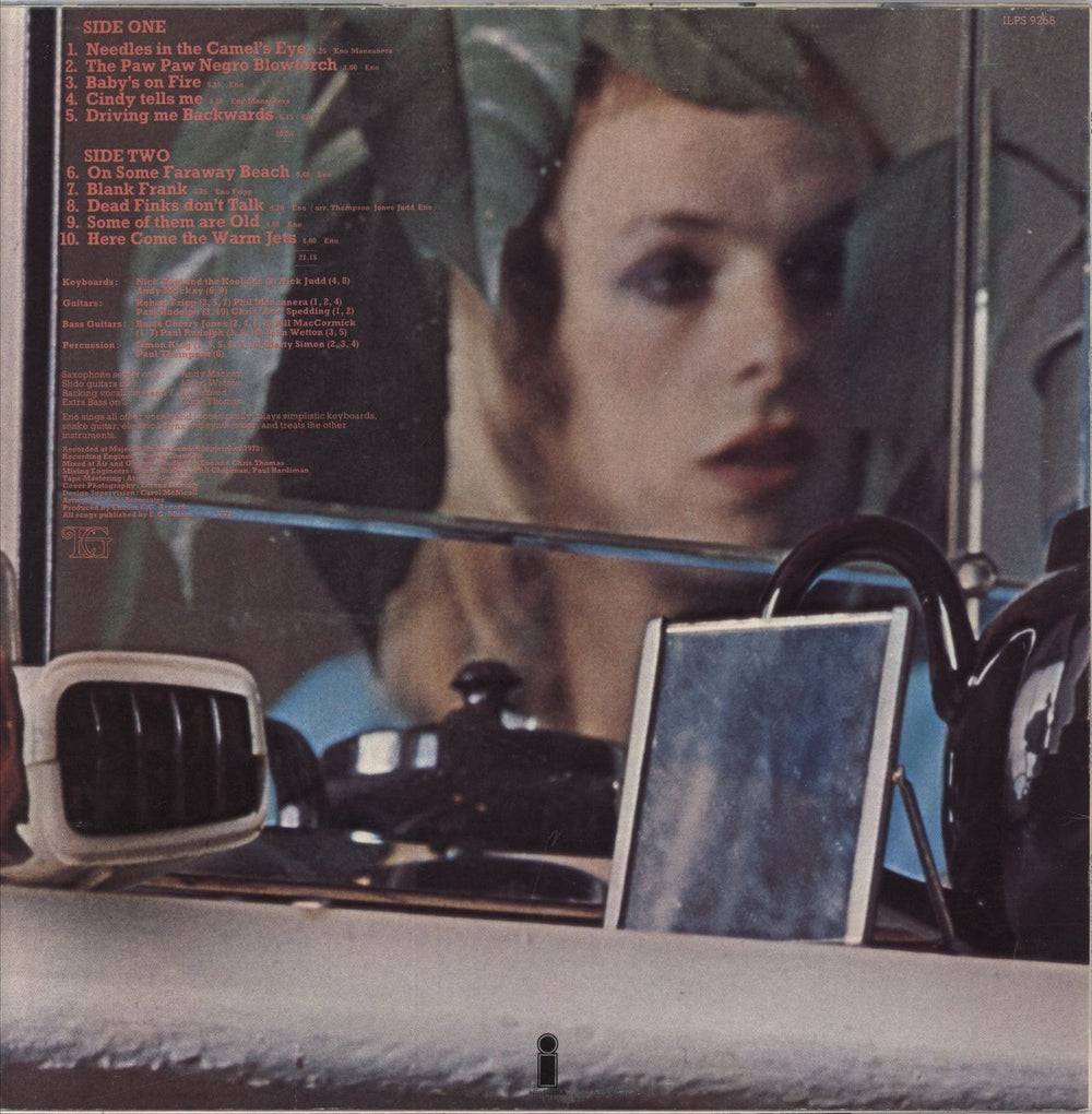 Brian Eno Here Come The Warm Jets - 1st - EX UK vinyl LP album (LP record)