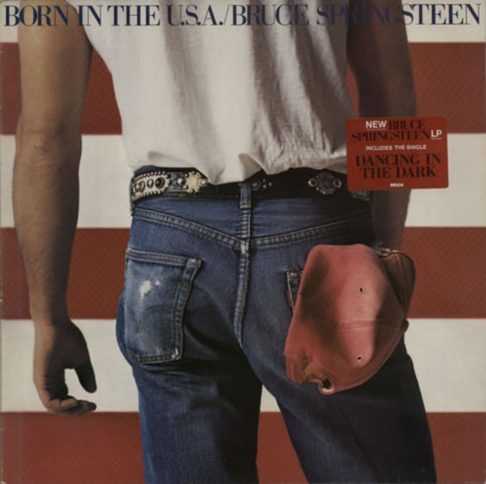 Bruce Springsteen Born In The U.S.A. - Hype Stickered P/S Dutch vinyl LP album (LP record) 86304