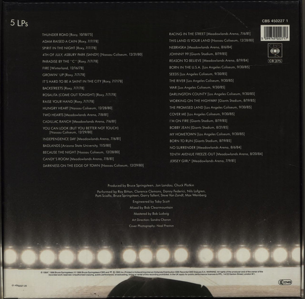 Bruce Springsteen Live 1975-1985 - EX UK Vinyl Box Set SPRVXLI283030