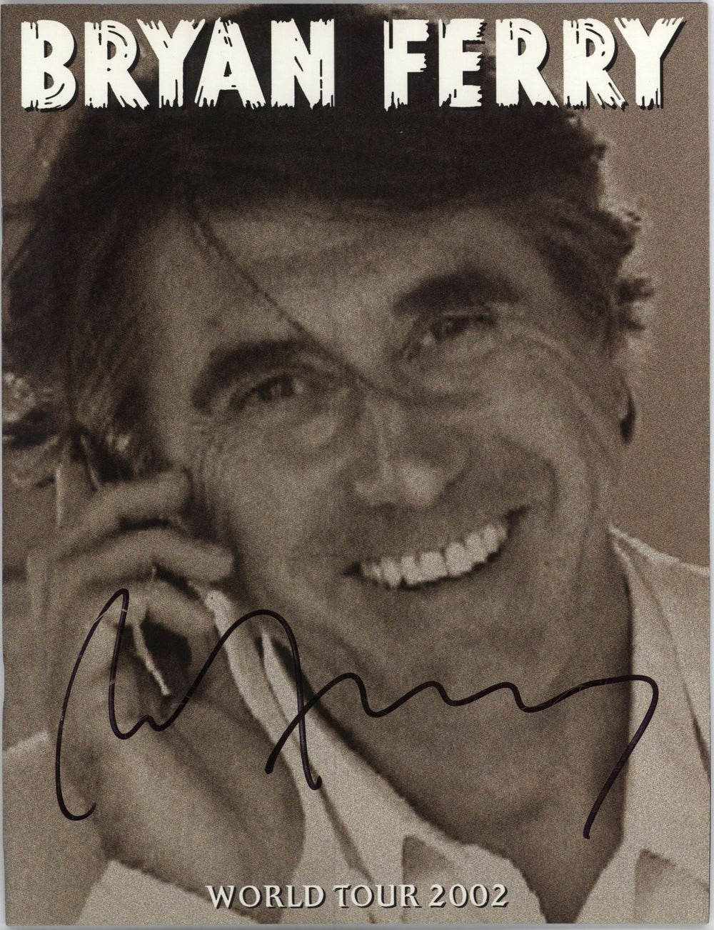 Bryan Ferry World Tour 2002 - Autographed UK tour programme SIGNED PROGRAMME