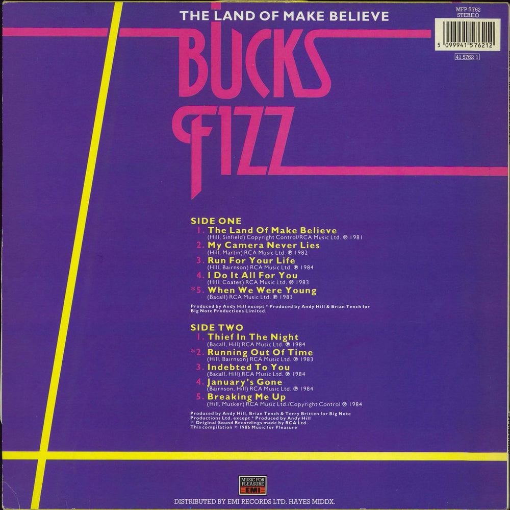 Bucks Fizz The Land Of Make Believe UK vinyl LP album (LP record) 5099941576212