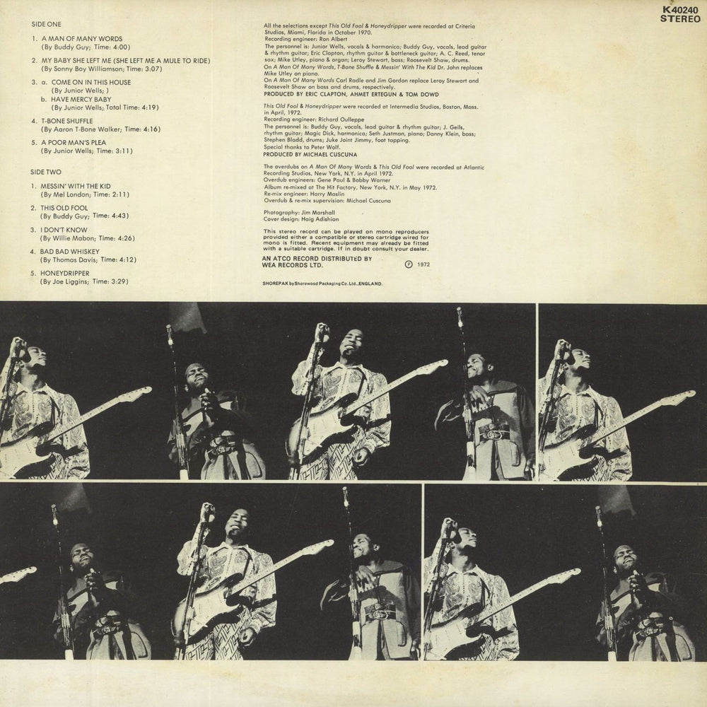 Buddy Guy Play The Blues UK vinyl LP album (LP record)