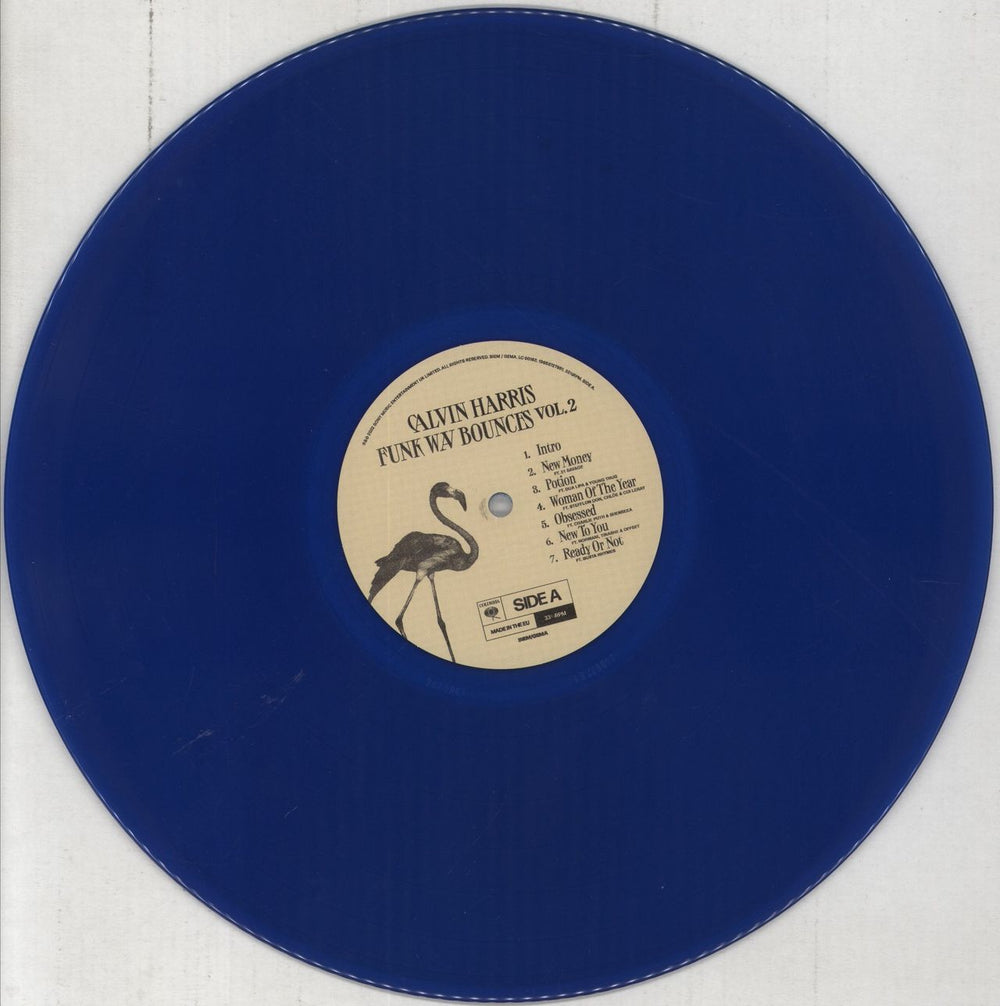 Calvin Harris Funk Wav Bounces Vol. 2 - Blue Vinyl UK vinyl LP album (LP record) CI3LPFU859572