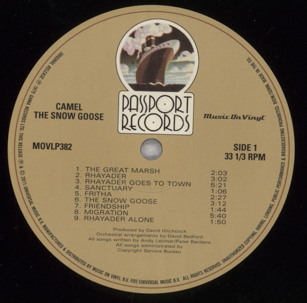 Camel The Snow Goose - 180 Gram Vinyl UK vinyl LP album (LP record) C-LLPTH840550