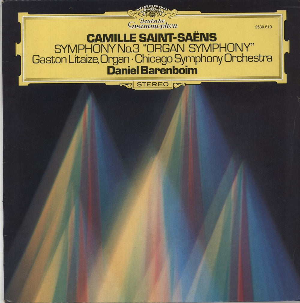 Camille Saint-Saëns Symphony No. 3 ”Organ” German vinyl LP album (LP record) 2530619